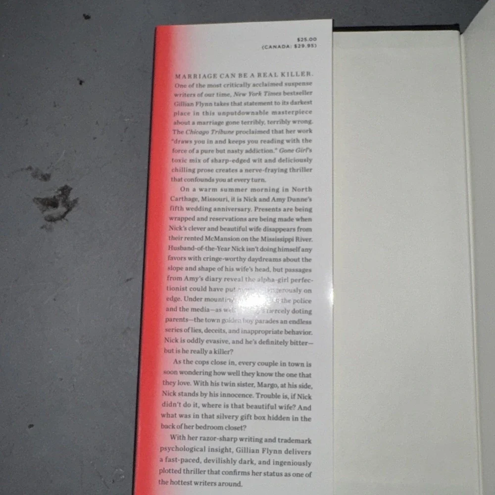 Gone Girl : A Novel by Gillian Flynn (2012, Hardcover)